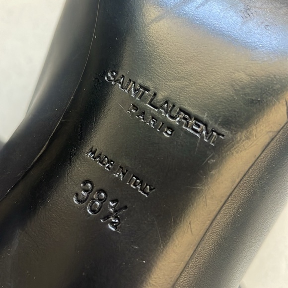 Saint Laurent Classic Black Leather Heels - Picture 4 of 9